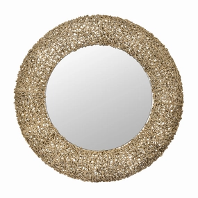 Tangled 407MI11 33-in Wall Mirror - Natural Ropewall mounted decorative mirror,full length dressing mirror