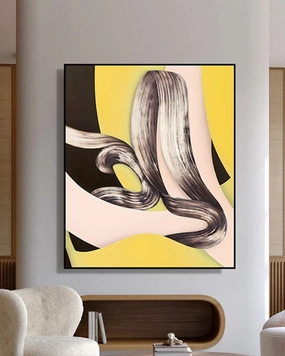Tangled Flow 3D Abstract Oil Paintingnordic style wall decor