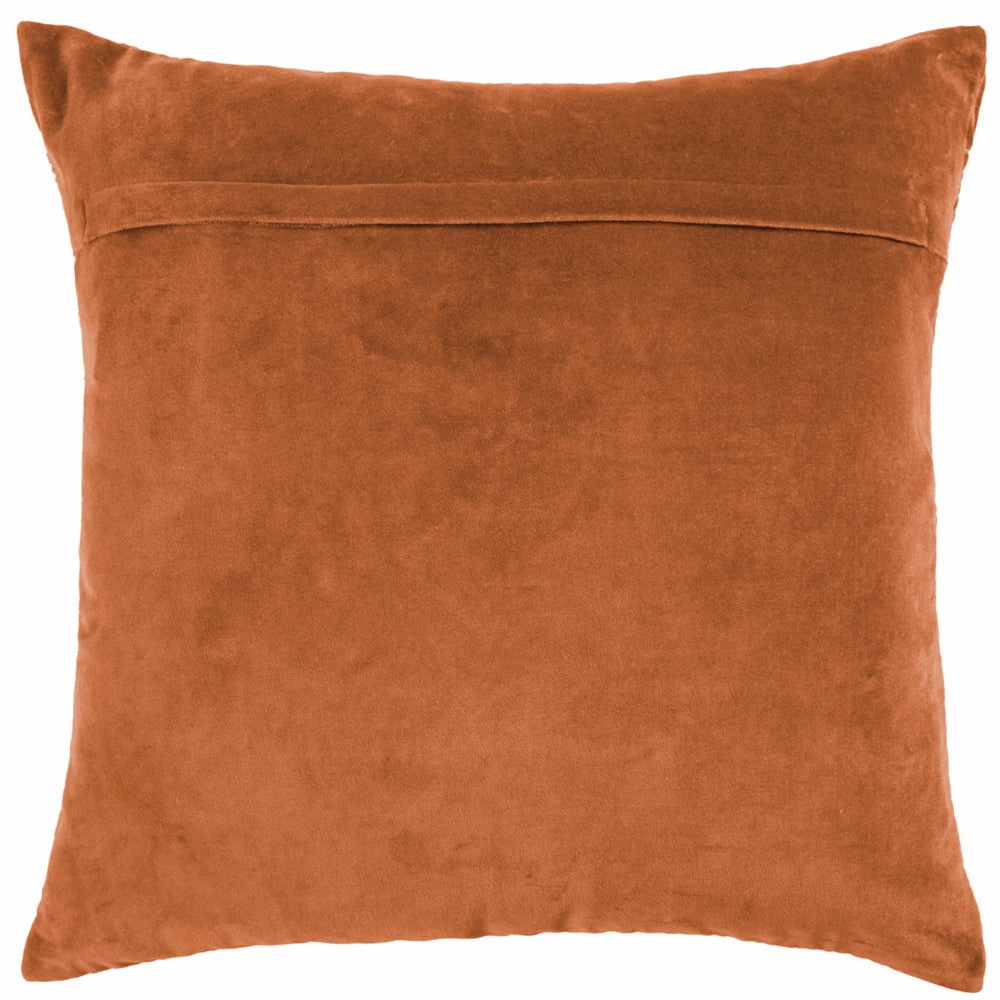 Taro Embroidered Feather Cushion Sunset