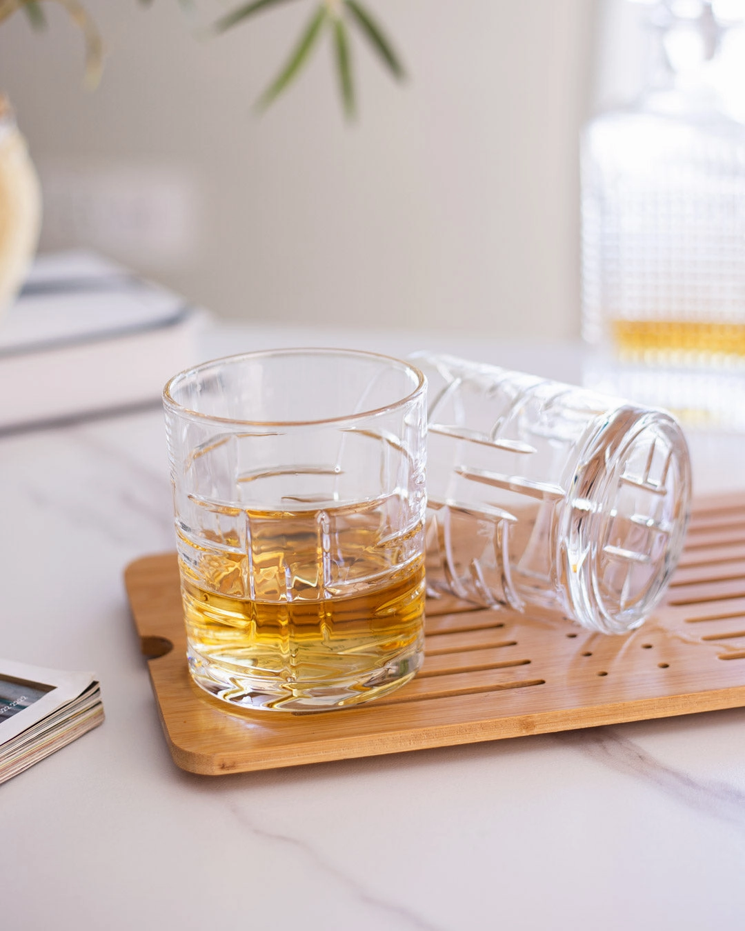 Tartan Old-Fashioned Glass - Set of 2