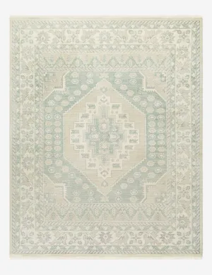 Taskin Hand-Knotted Wool Rugmodern color block patchwork rug
