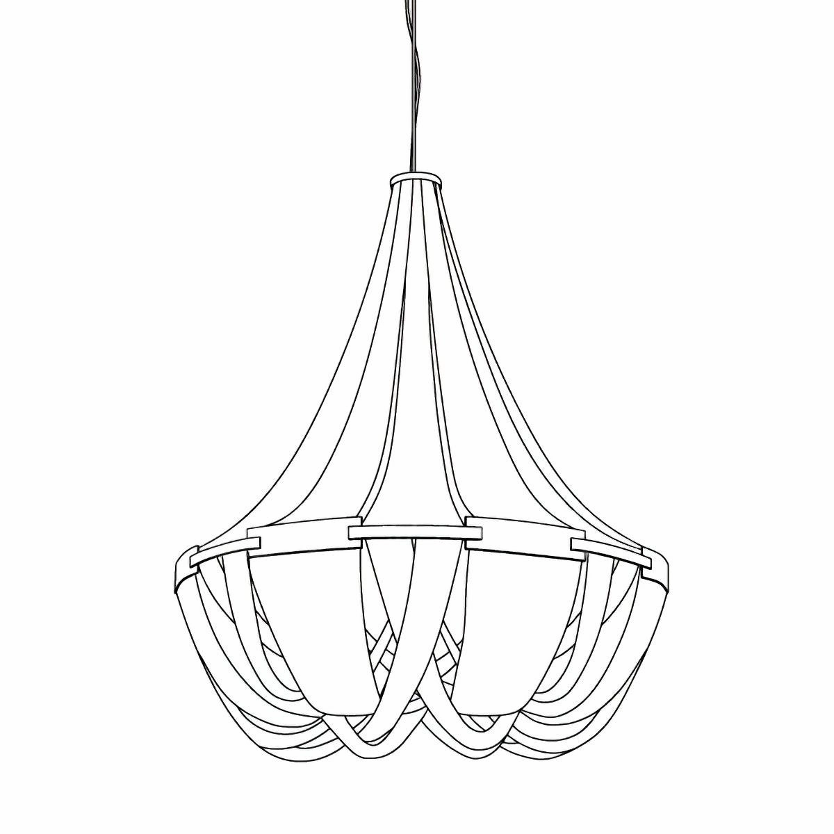 Tassel Aluminum Chain Chandelier