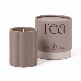 Tea Fragrance Candle Milk Teadecorative vase ,Modern Ceramic Vase for Home Decoration 