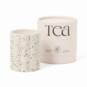 Tea Fragrance Candle White Teadecorative vase ,Modern Ceramic Vase for Home Decoration 