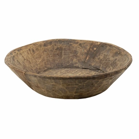 Teak Decorative Bowl - 18"nordic style desktop ornaments