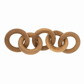 Teak Wood Chain Decornordic style desktop ornaments