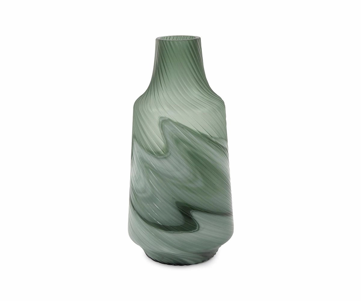 Teal Swirl Vasenordic style desktop ornaments
