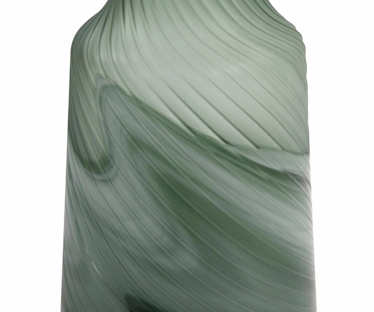 Teal Swirl Vase