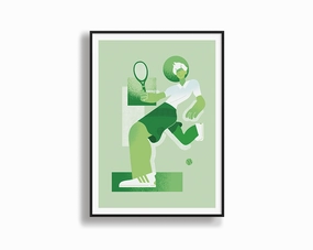 Tennismodern abstract painting decor