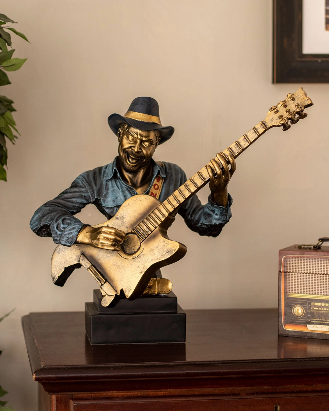 The Blues - Musician Playing Guitar Busthome decor ,wall decor 