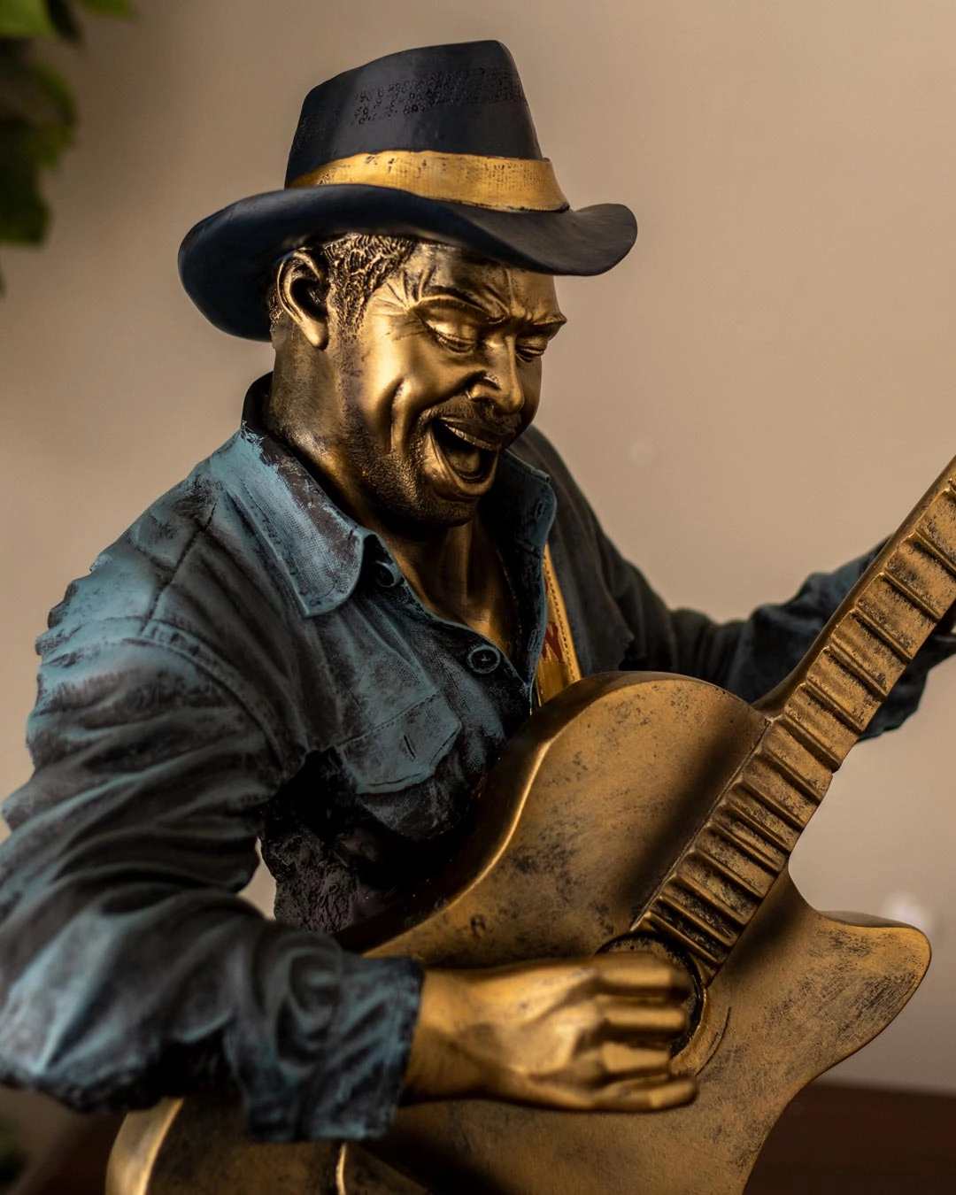 The Blues - Musician Playing Guitar Bust