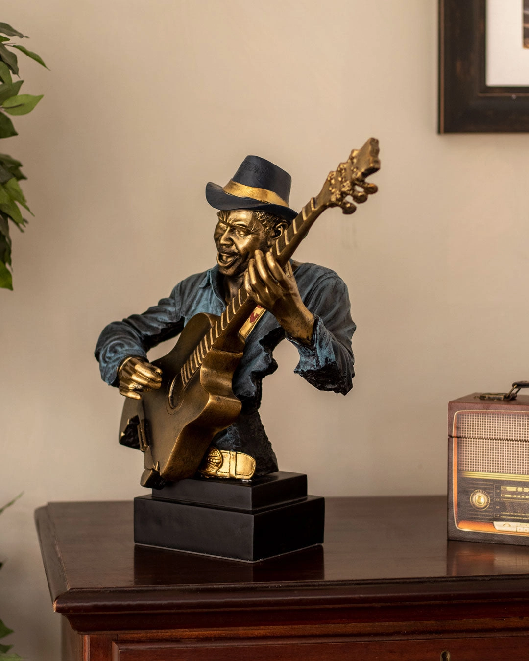 The Blues - Musician Playing Guitar Bust
