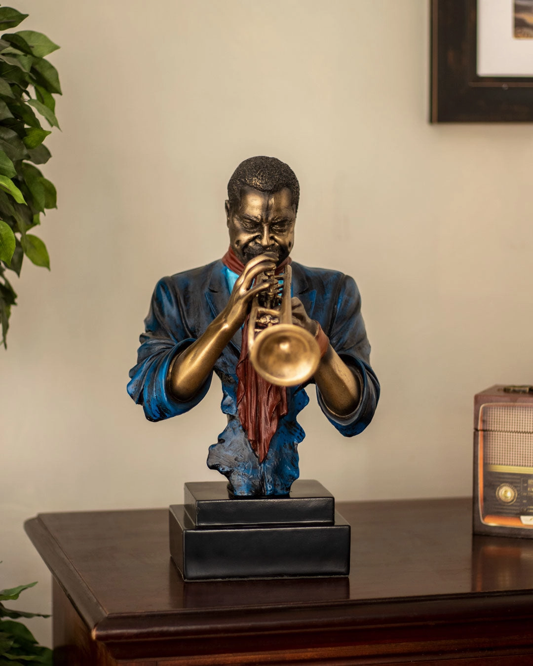 The Blues - Musician Playing Trumpet Busthome decor ,wall decor 
