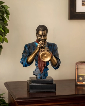 The Blues - Musician Playing Trumpet Busthome decor ,wall decor 