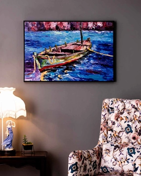 The Solitary Traveller Semi Hand-made Wall Art - 36*24  Inchnordic style wall decor