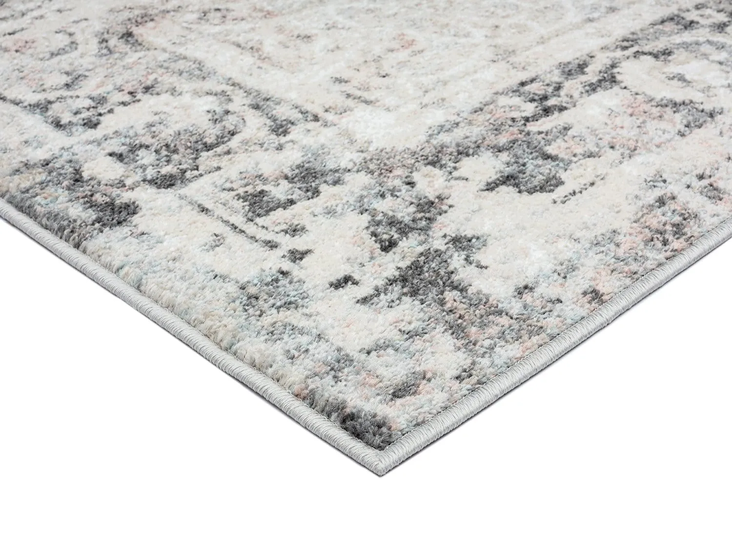 Thea Cream And Grey Traditional Medallion Floral Rug *NO RETURNS UNLESS FAULTY