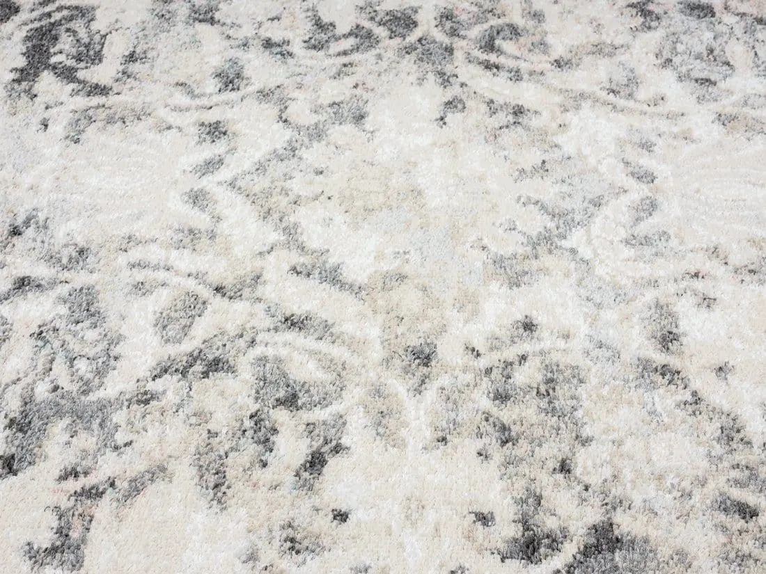 Thea Cream And Grey Traditional Medallion Floral Rug *NO RETURNS UNLESS FAULTY
