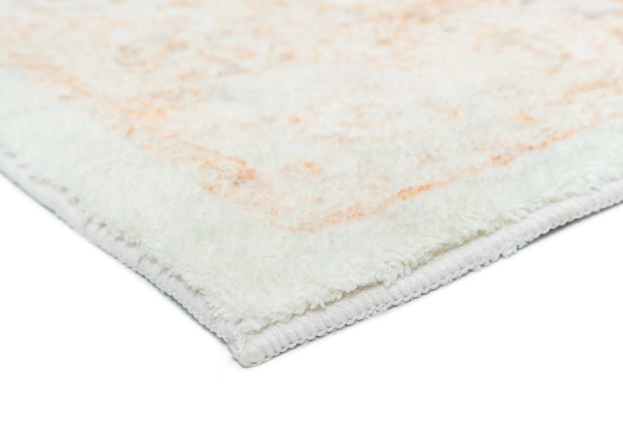 Theodora Orange and Beige Distressed Washable Rug *NO RETURNS UNLESS FAULTY