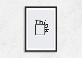 Think Outside The Box 2modern abstract painting decor