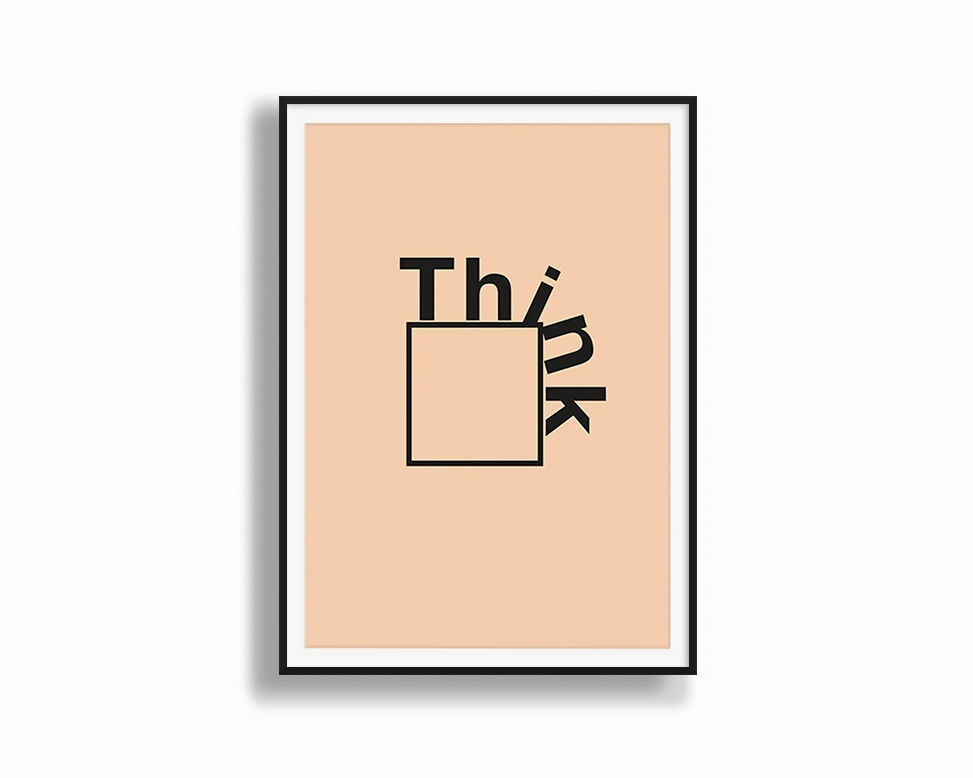 Think Outside The Box 3modern abstract painting decor