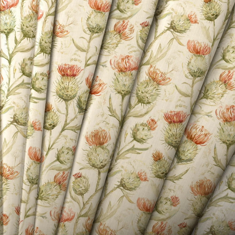 Thistle Glen Printed Linen Made to Measure Roman Blinds Autumn