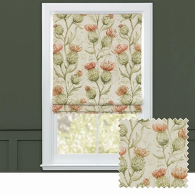 Thistle Glen Printed Linen Made to Measure Roman Blinds Autumnhome decor ,wall decor 