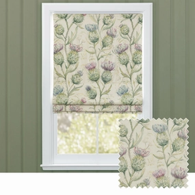 Thistle Glen Printed Linen Made to Measure Roman Blinds Springhome decor ,wall decor 
