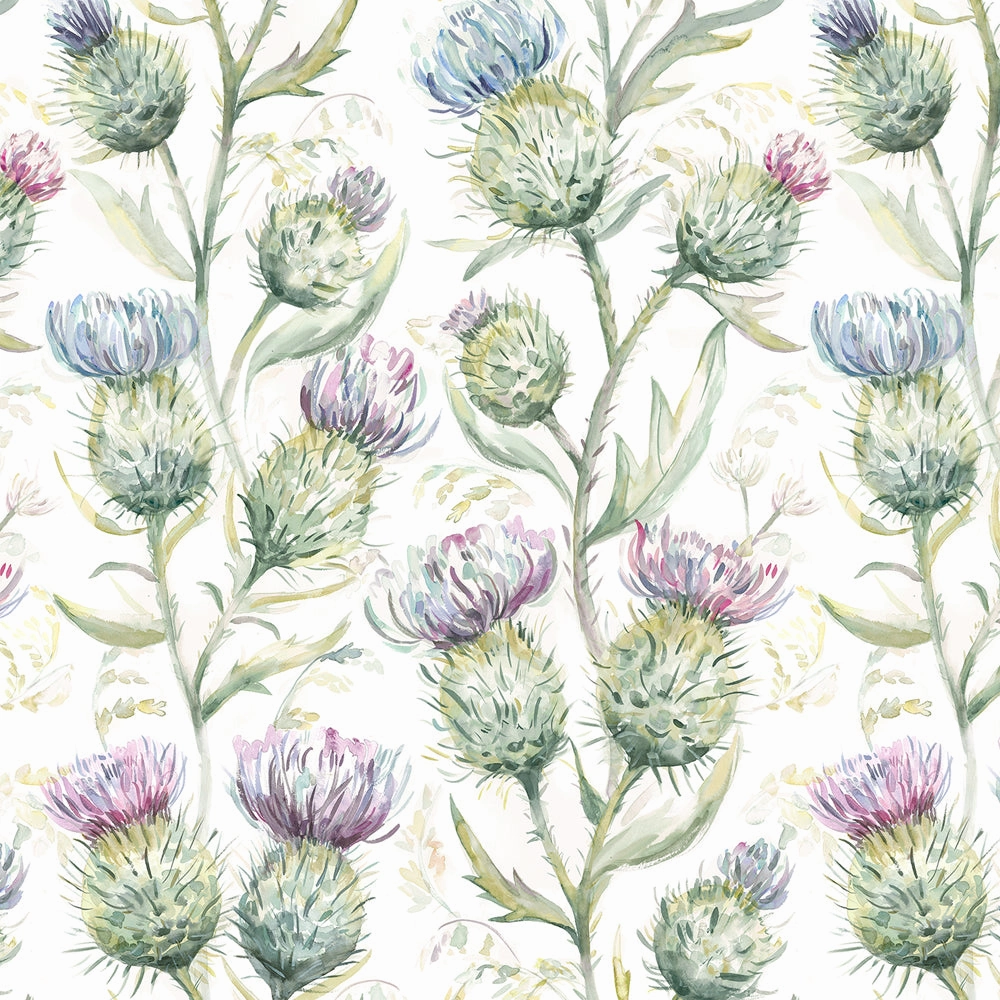 Thistle Glen Printed Linen Made to Measure Roman Blinds Spring