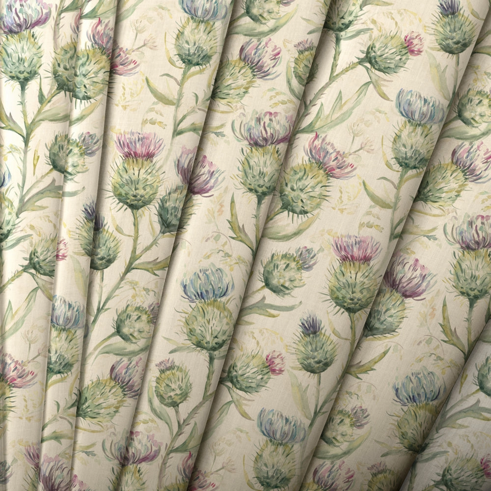 Thistle Glen Printed Linen Made to Measure Roman Blinds Spring