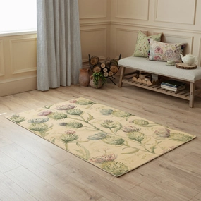 Thistle Glen Printed Wool Rug Greenmodern home decor ,home decor for bedroom 