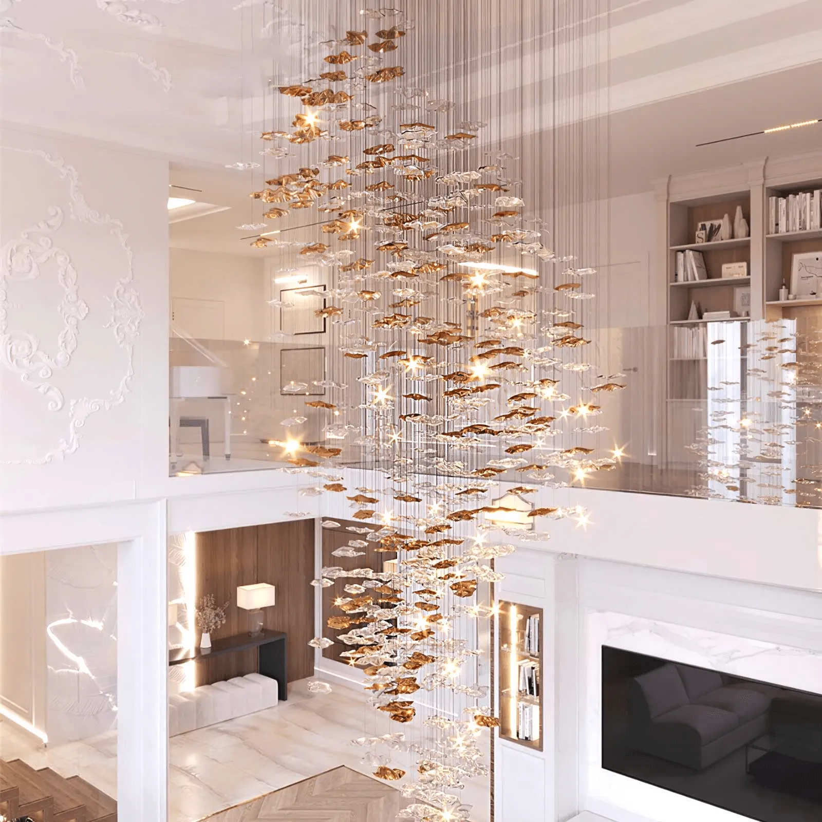 Tidal Art Glass Chandelier