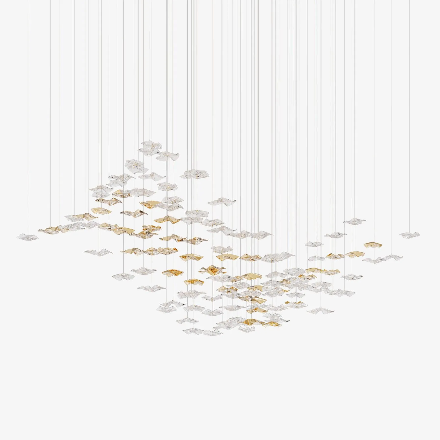 Tidal Art Glass Chandelierrustic chandelier,bedroom chandelier 