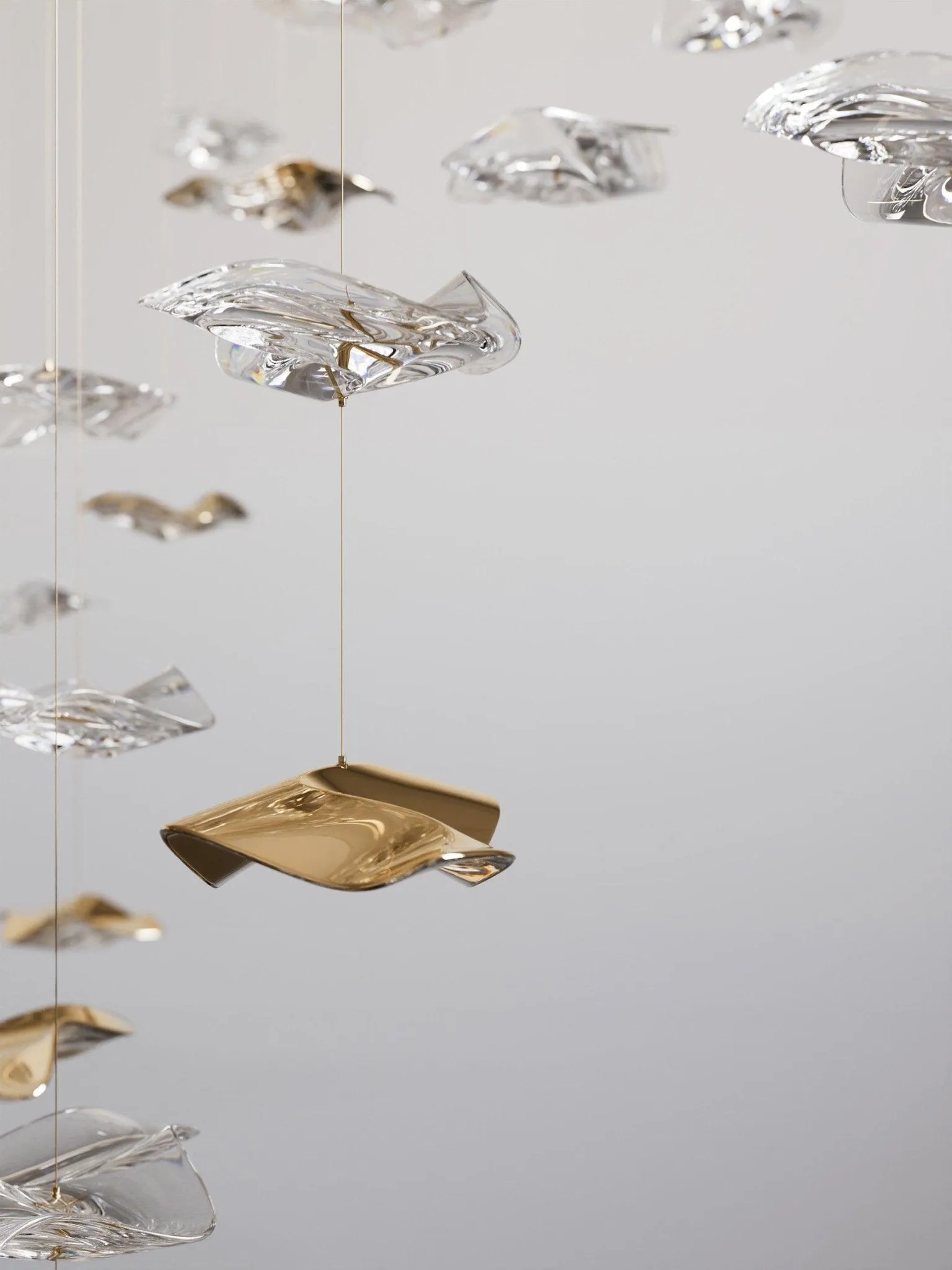 Tidal Art Glass Chandelier