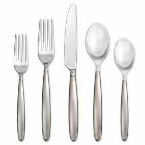 Tidal Frosted 20 Piece Flatware Seteco-friendly bamboo fiber tableware set 