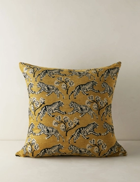 Tiger Jacquard Pillow by Sarah Sherman Samuelbedding sets ,throw blankets 