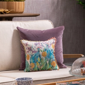 Tilda & Faye Small Printed Feather Cushion Linenhome decor ,wall decor 