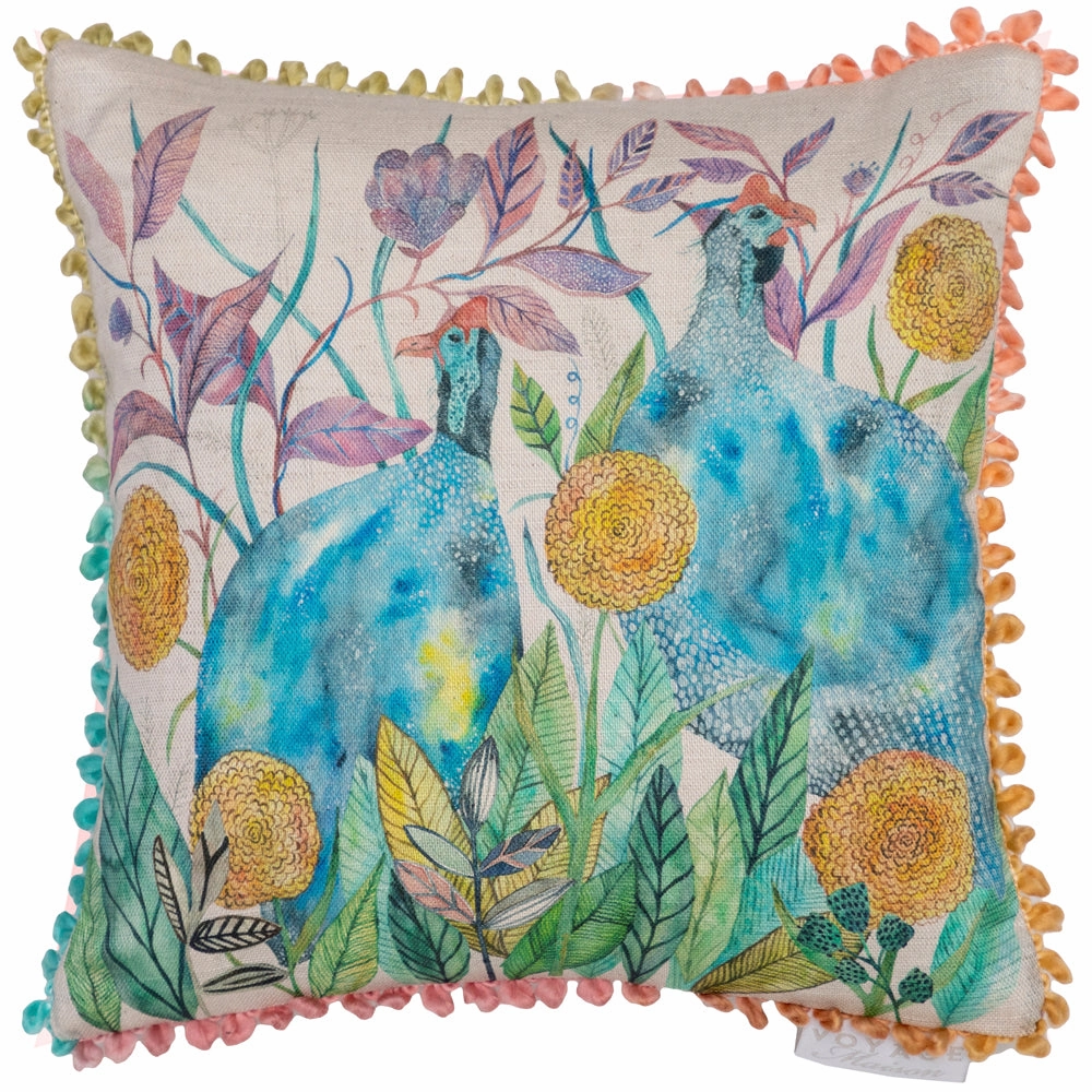 Tilda & Faye Small Printed Feather Cushion Linen