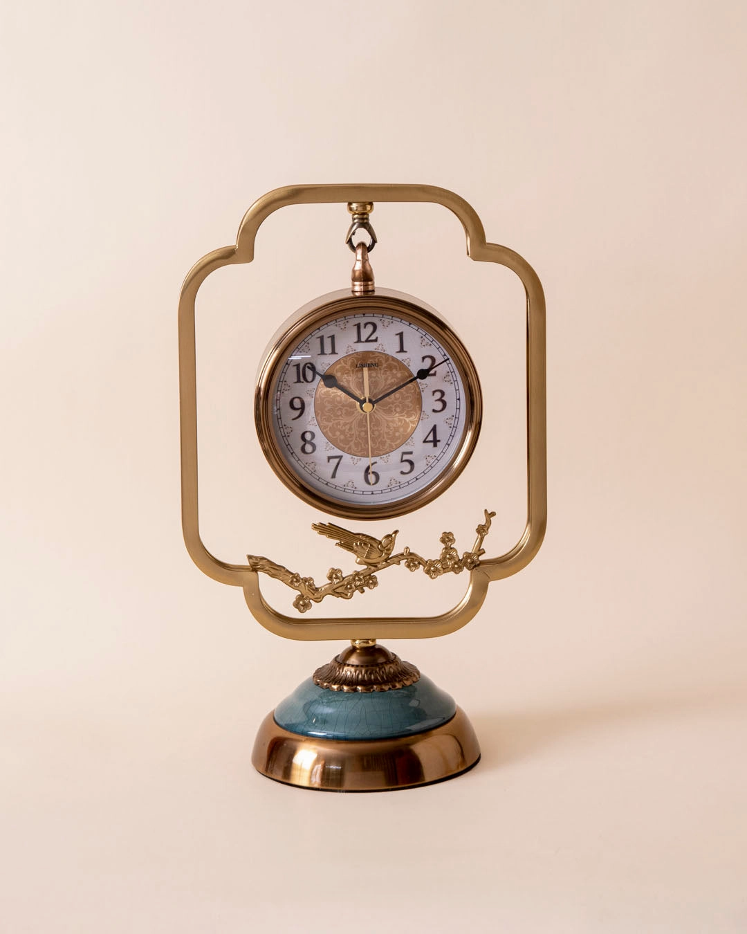 Timeless Bloom Table Clock