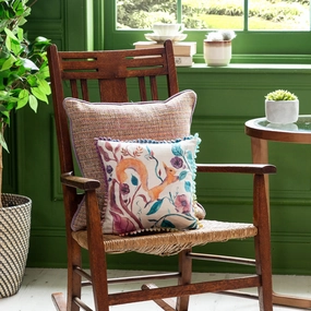 Timmy Squirrel Printed Feather Cushion Linenhome decor ,wall decor 