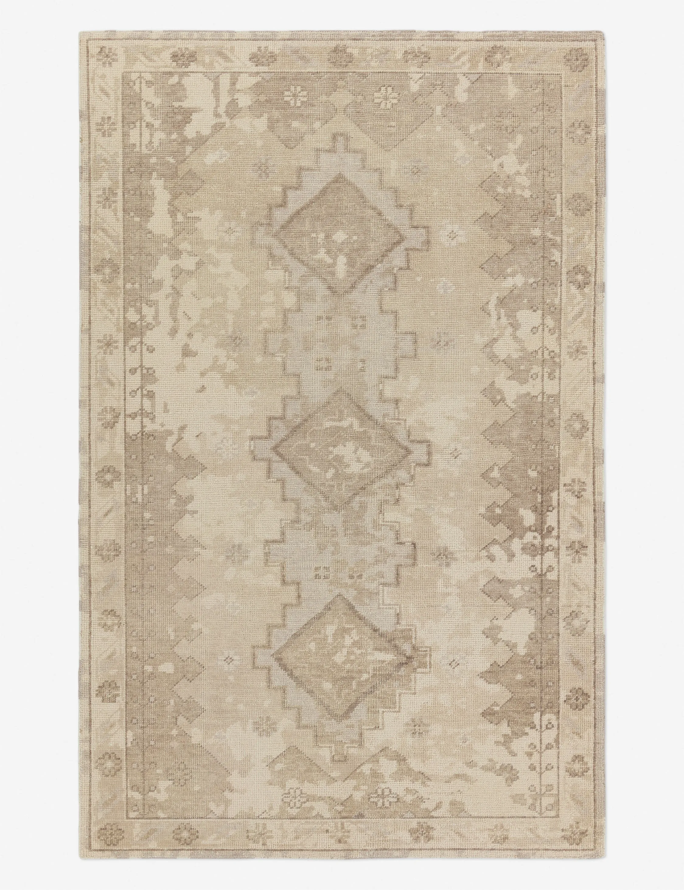 Timur Wool Rugmodern color block patchwork rug