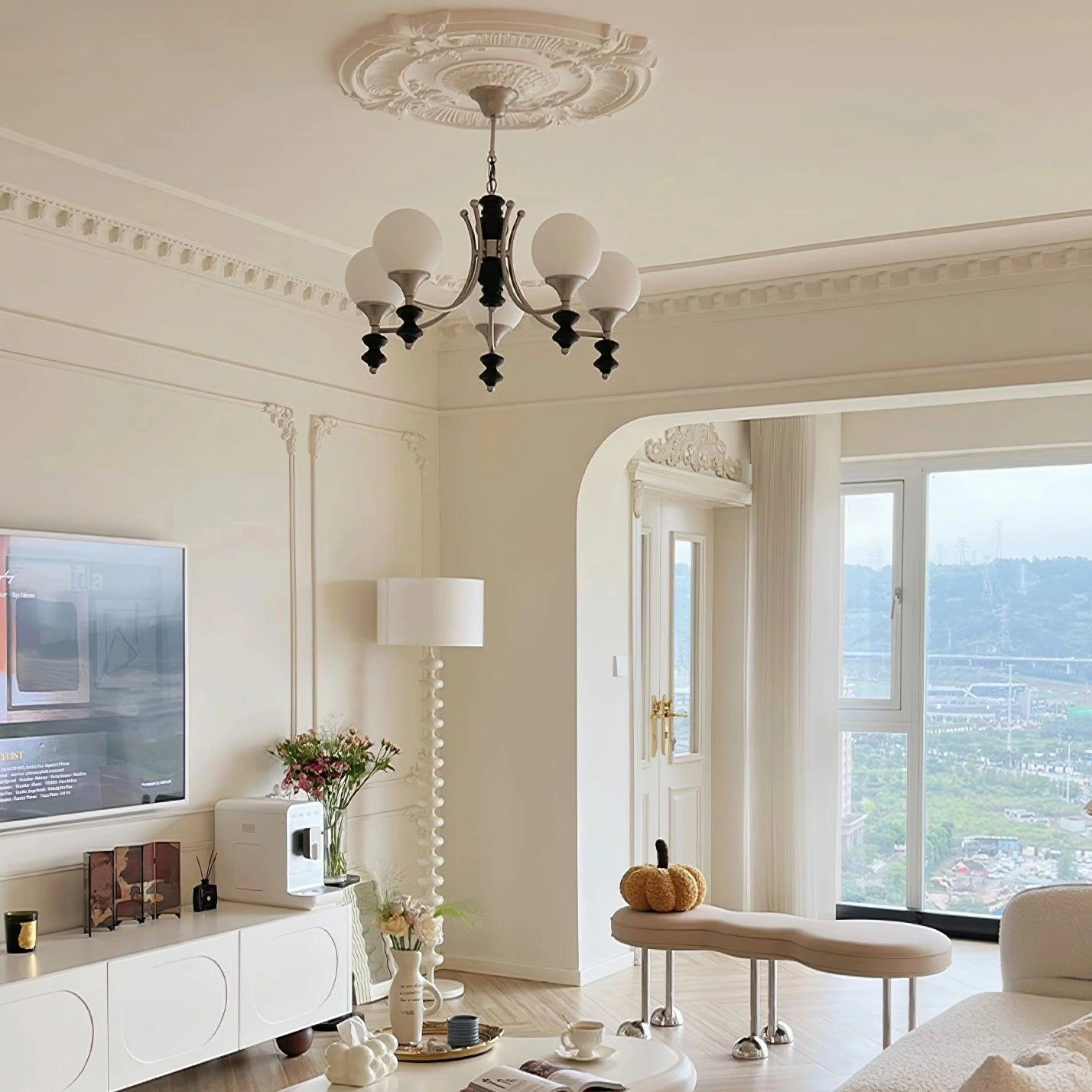 Tina Wooden Chandelier
