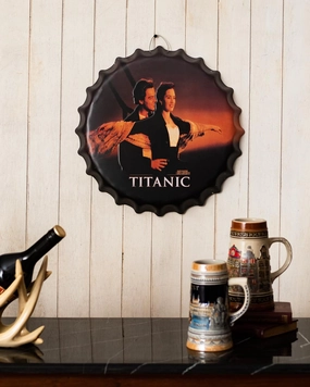 Titanic - Large Wall Bottle Capnordic style wall decor