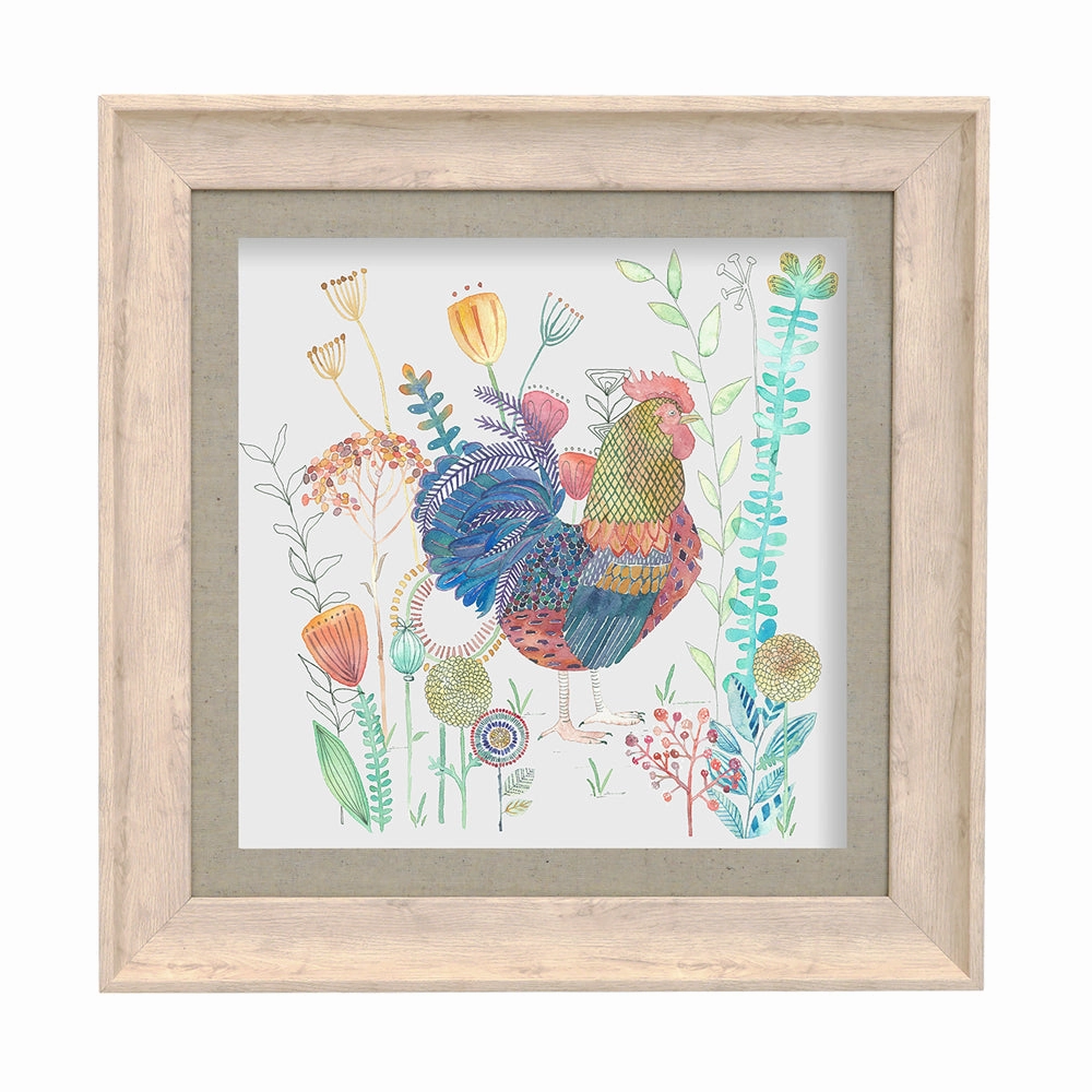 Tobias Framed Print Birch/Linen
