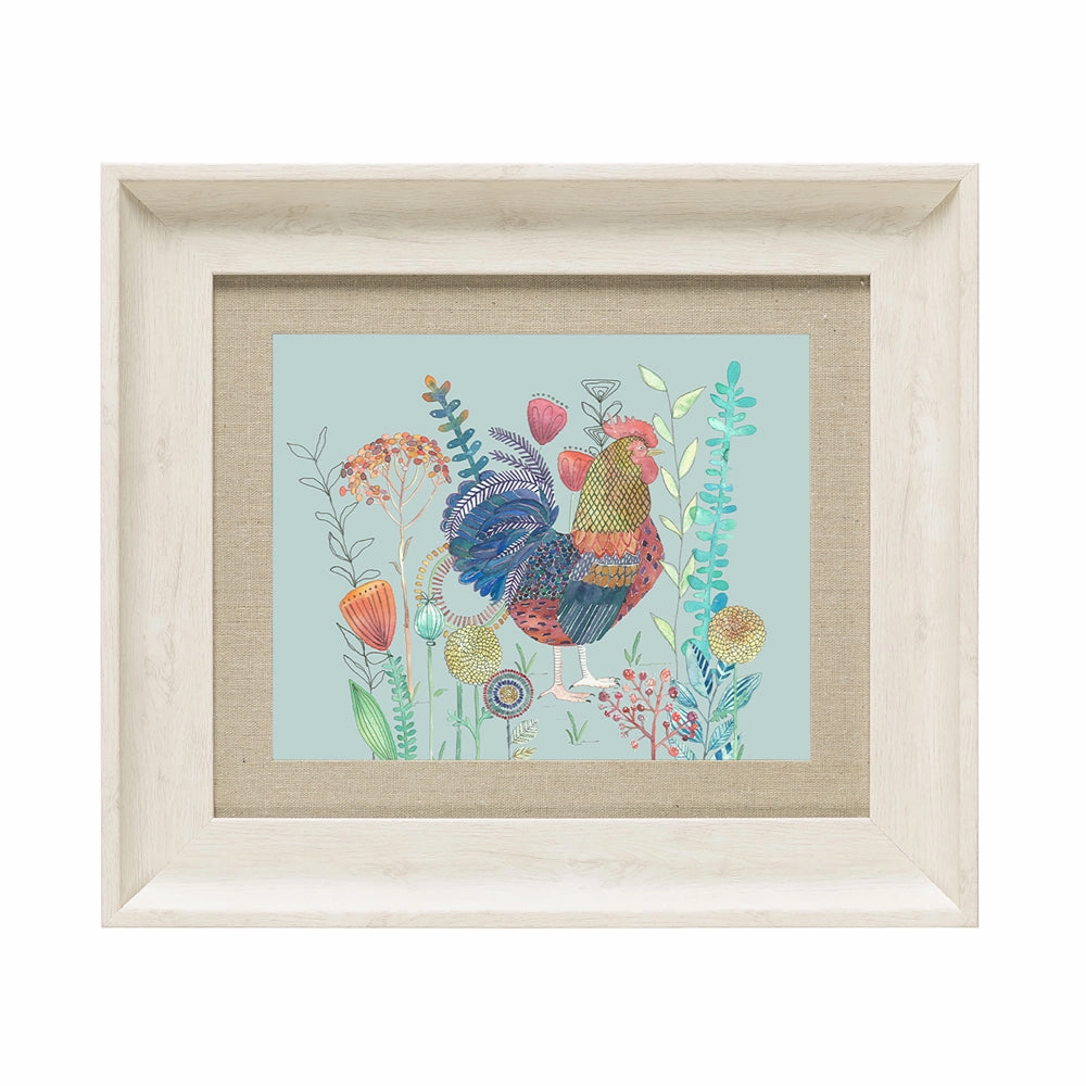 Tobias Framed Print Birch/Robins Egg