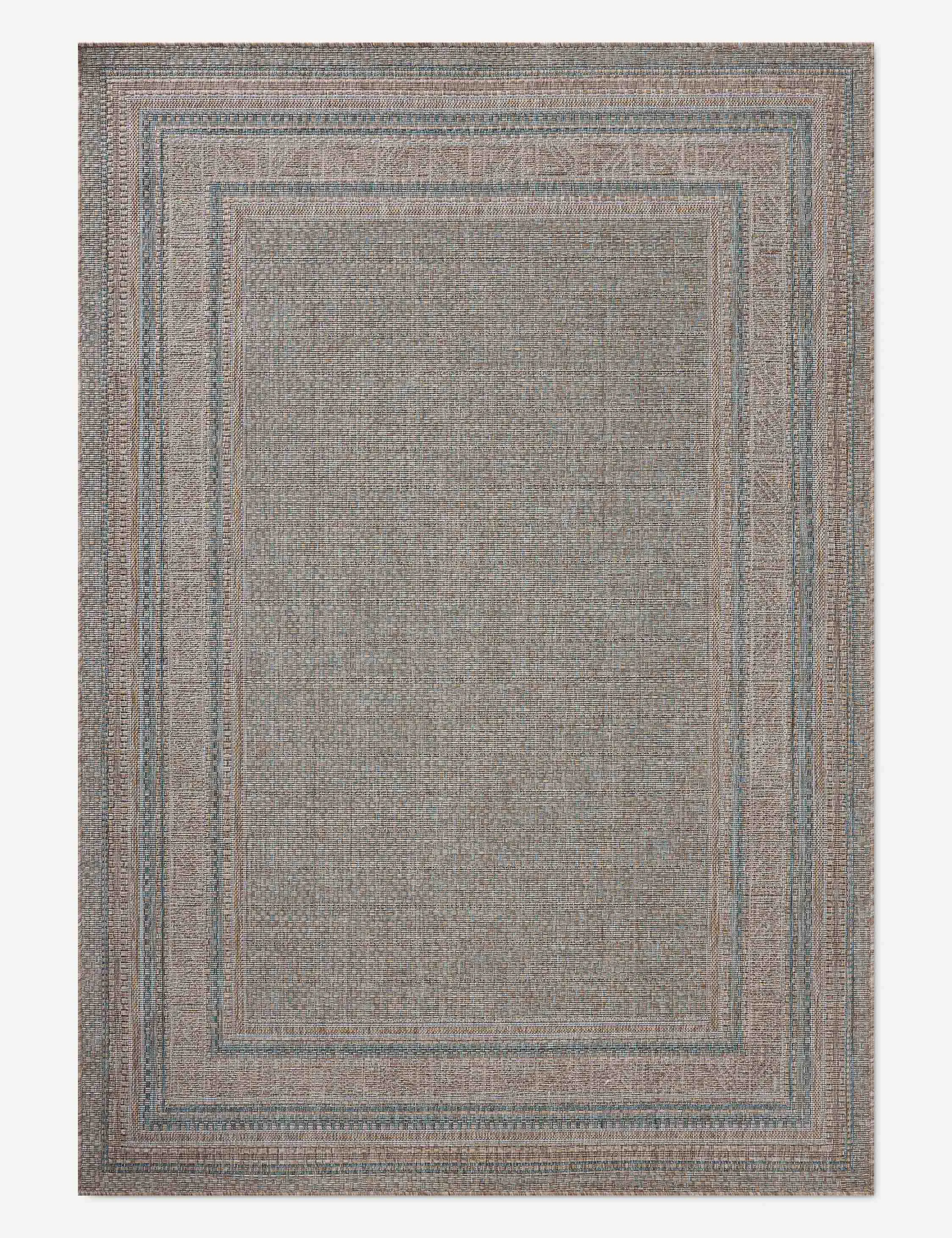 Topanga III Indoor / Outdoor Rug by Amber Lewis x Loloimodern color block patchwork rug