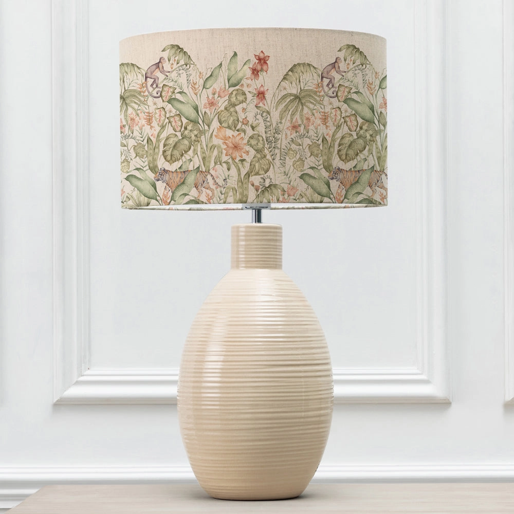 Topical Utopia Eva & Epona Complete Table Lamp Cream/Lotus