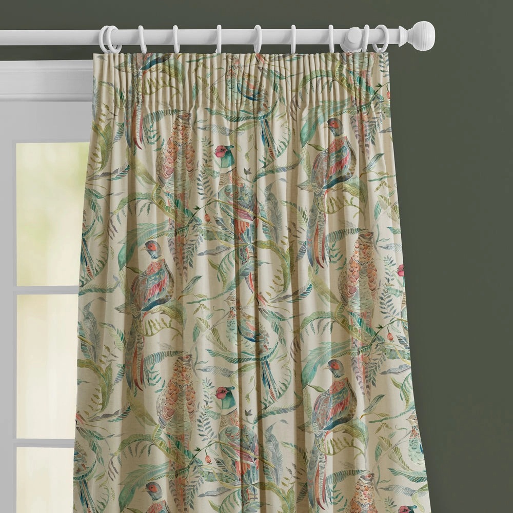 Torrington Velvet Printed Made to Measure Curtains Pomegranate