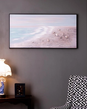 Tranquility Semi Hand-made Wall Art - 48*25 Inchnordic style wall decor