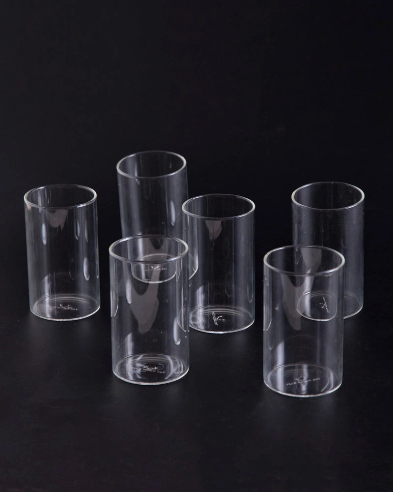 Transparent High Quality Borosilicate Glass C Set of 6
