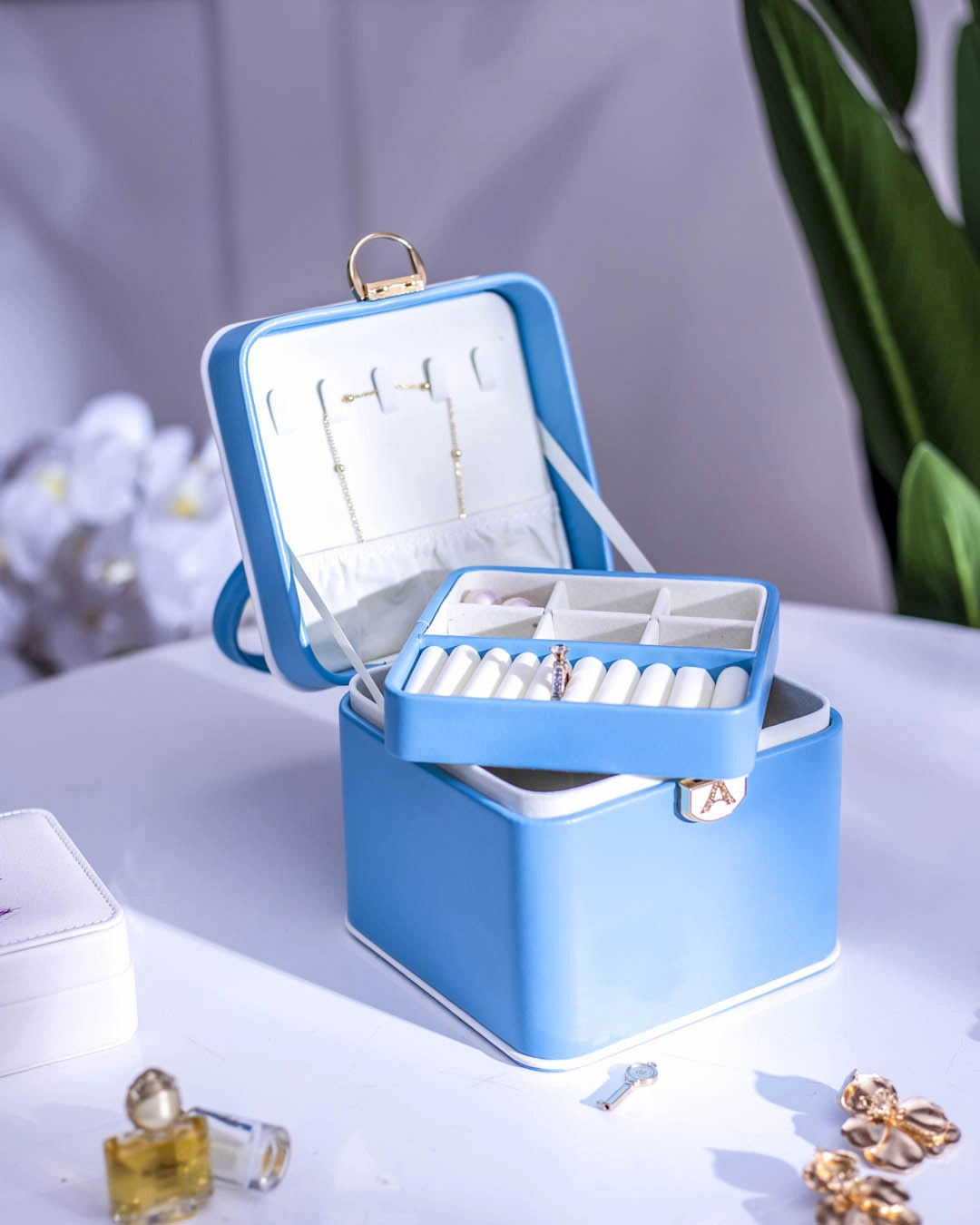 Travel Jewellery Box - Blue